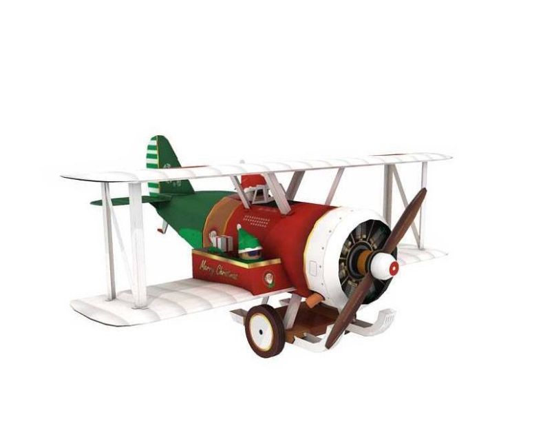 Самолет Санта-Клауса paper model