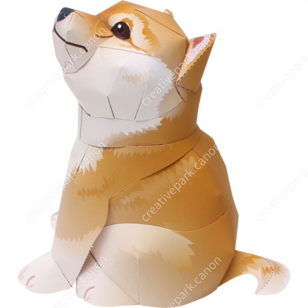 Сиба-ину paper model