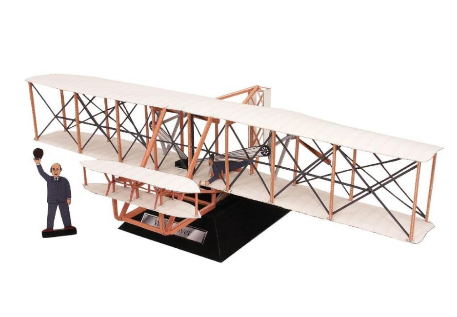 Самолет Флайер братьев Райт paper model