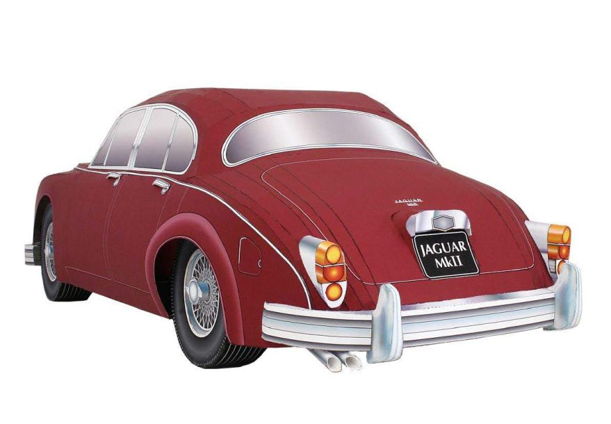 Автомобиль Jaguar Mark 2 paper model
