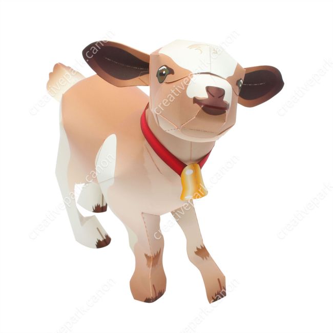 Козлёнок paper model