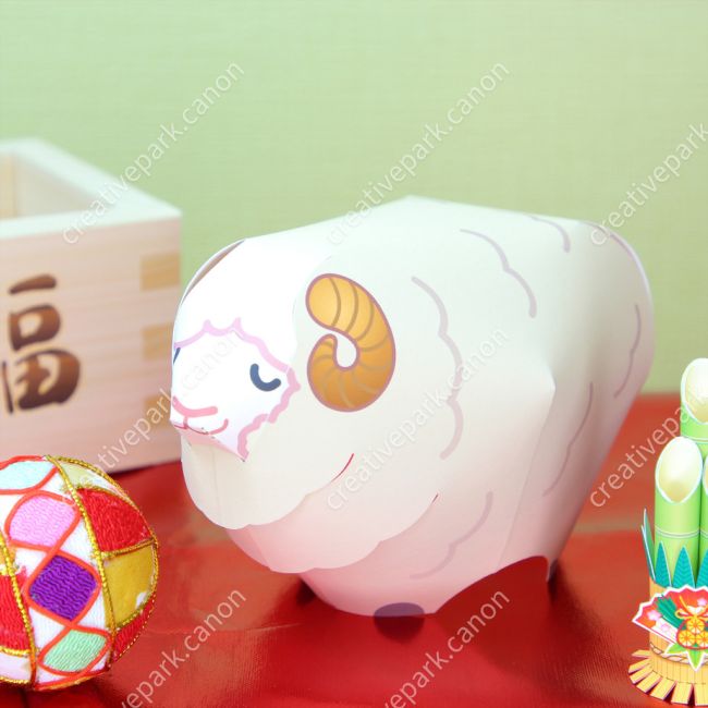 Овца paper model