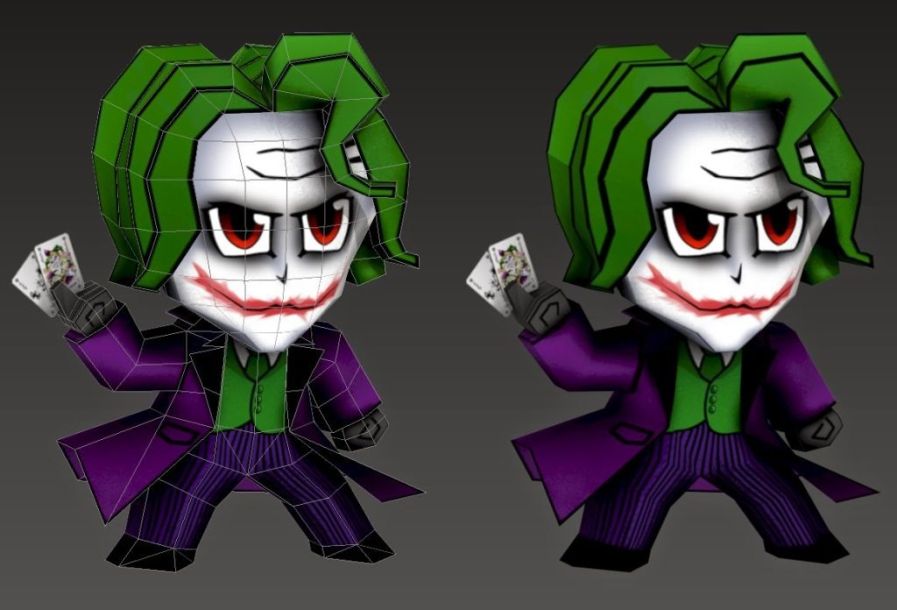 Джокер (Бэтмен) paper model