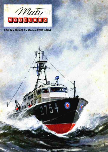 Maly Modelarz - 8/1961 - Радарный катер RTTL-2754 magazine
