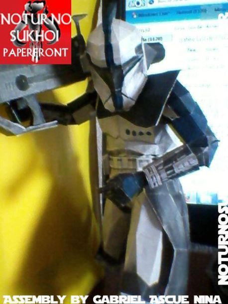 Элитный республиканский коммандос (Звездные войны) paper model