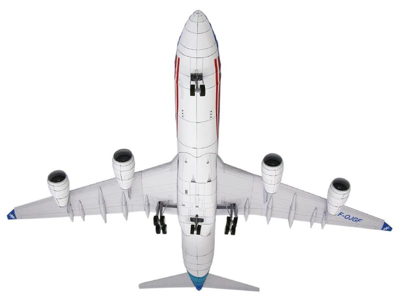 Авиалайнер Airbus A340-300 Air Tahiti Nui paper model