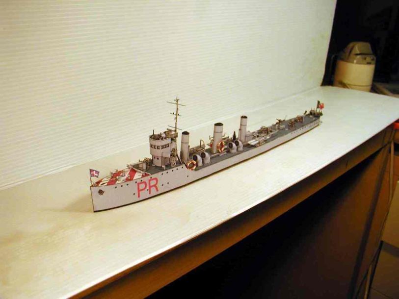 Крейсер Generale Marcello Prestinari paper model