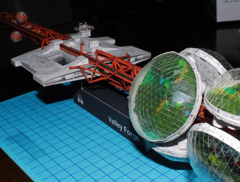 Космический корабль Valley Forge (Молчаливый бег) paper model