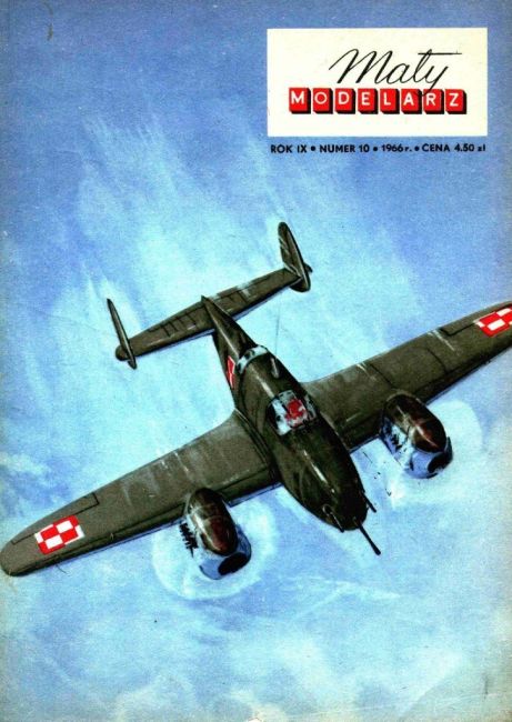 Maly Modelarz - 10/1966 - Истребитель PZL P-38 Wilk magazine