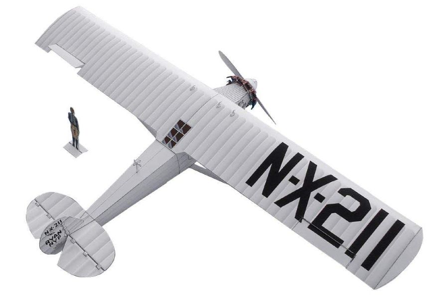 Самолет Дух Сент-Луиса / Spirit of St. Louis paper model