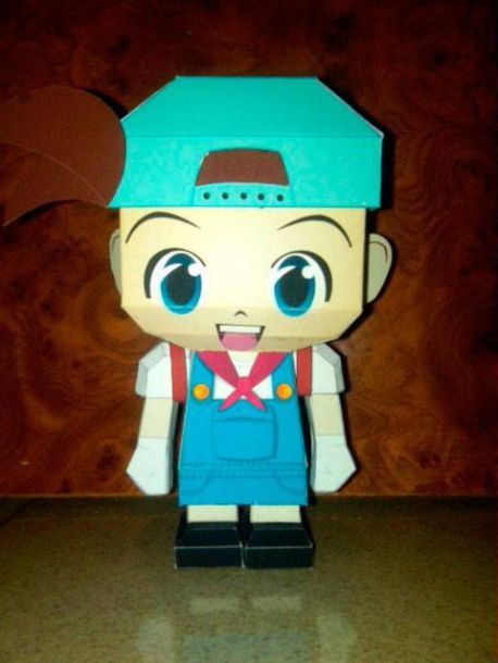 Главный герой Harvest Moon: Back to Nature paper model