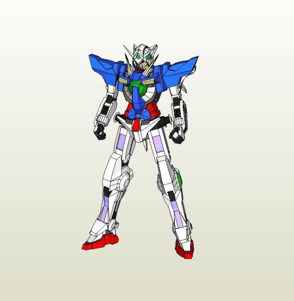 Робот Gundam Exia (Gundam) paper model
