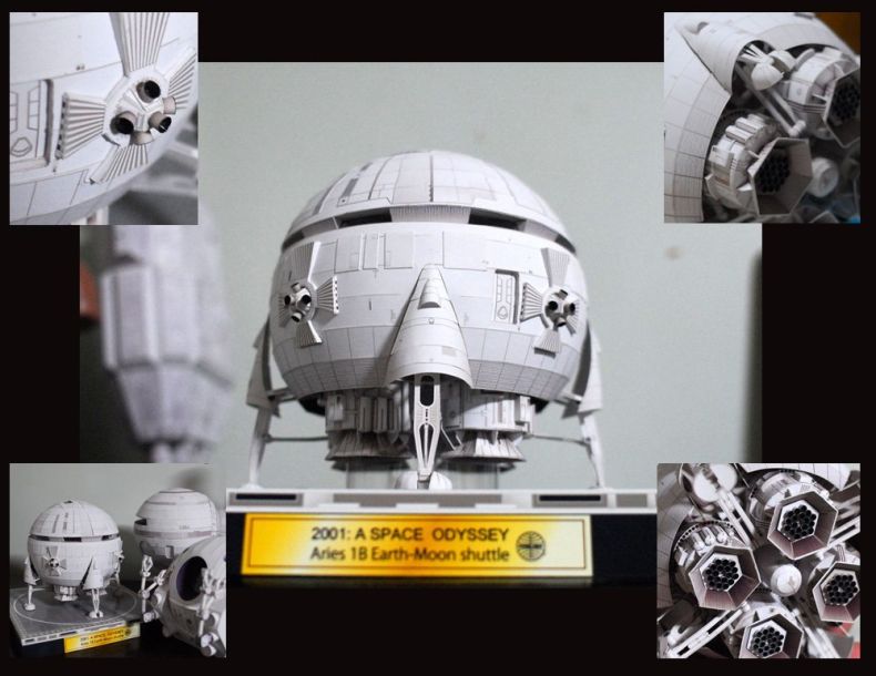 Космический шатл Овен (Космическая одиссея 2001 года) paper model
