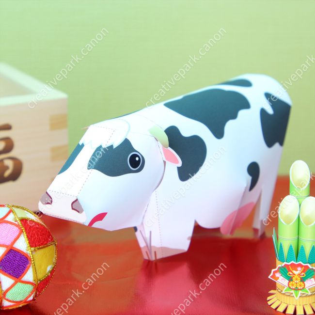 Корова paper model