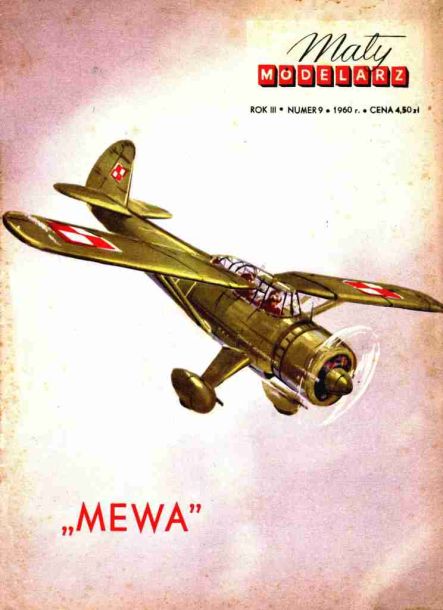 Maly Modelarz - 9/1960 - Самолет LWS-3 Mewa magazine