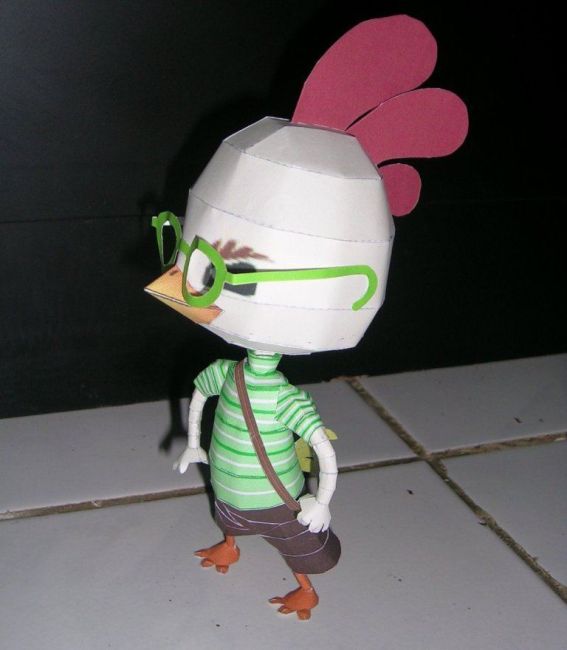 Цыпленок Цыпа paper model