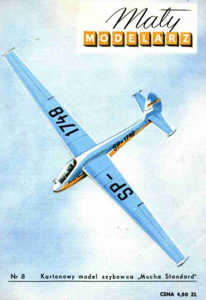 Maly Modelarz - 8/1958 - Планер SWD-22 Mucha Standard magazine