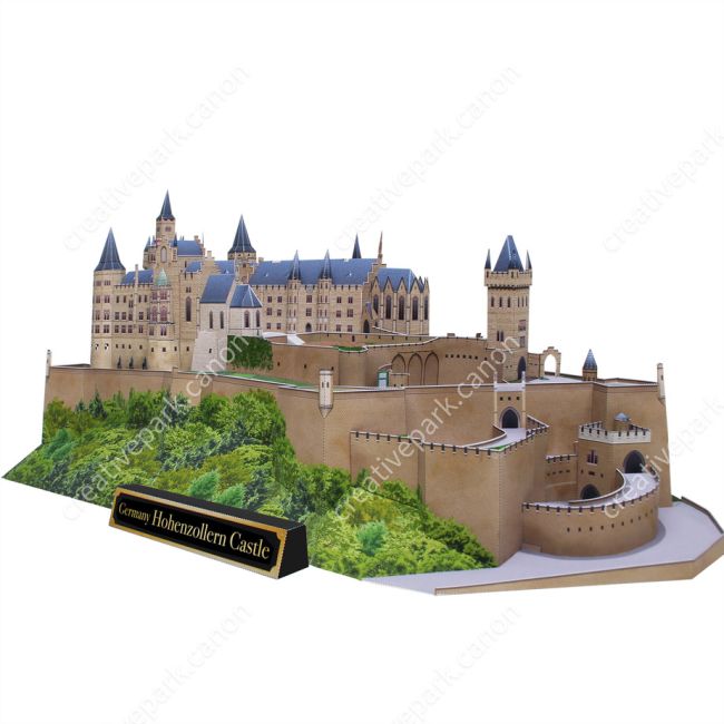 Замок Гогенцоллерн, Германия paper model