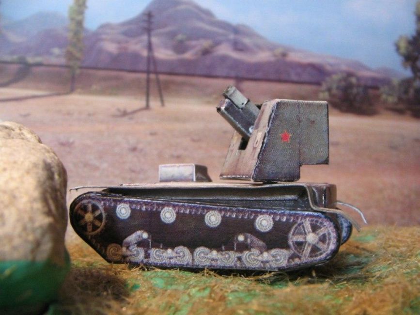 Самоходная установка СУ-26 paper model