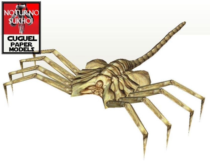 Лицехват (Чужой) paper model