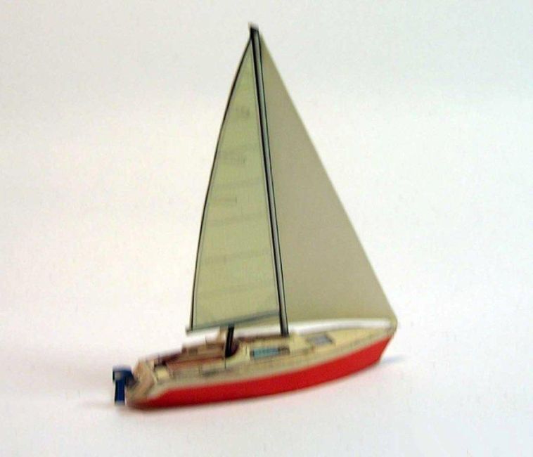 Яхта Via Cosi [1:200] paper model