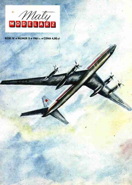 Maly Modelarz - 5/1961 - Турбовинтовой пассажирский самолет Ту-114 magazine