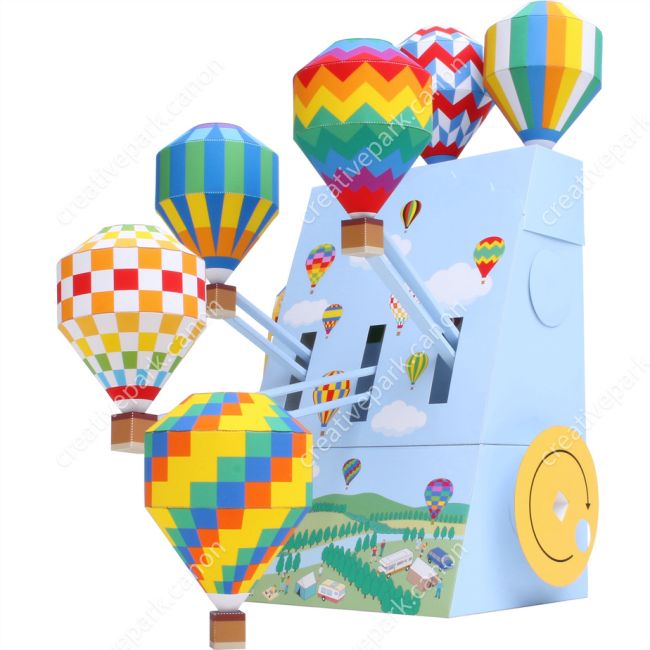 Фестиваль воздушных шаров paper model