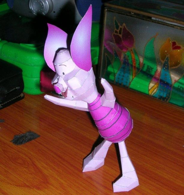 Пятачок (Винни Пух) paper model