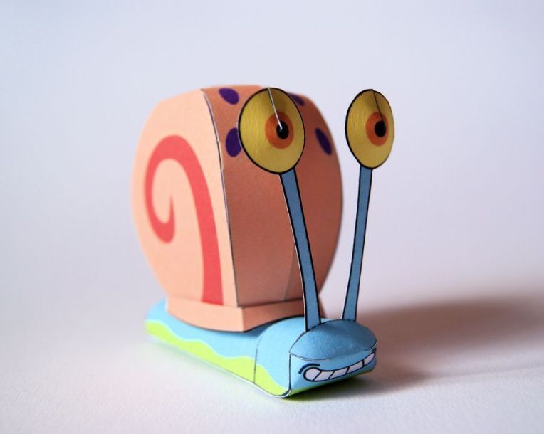 Улитка Гэри (Губка Боб Квадратные Штаны) paper model