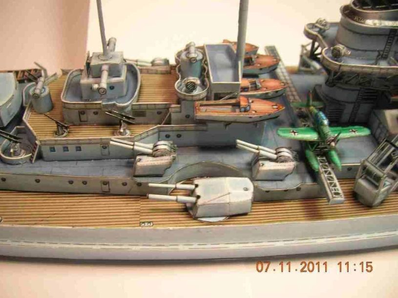 Линкор Бисмарк paper model