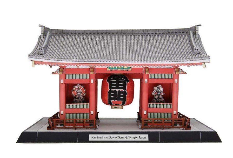 Врата Каминаримон храма Сэнсо-дзи, Япония paper model