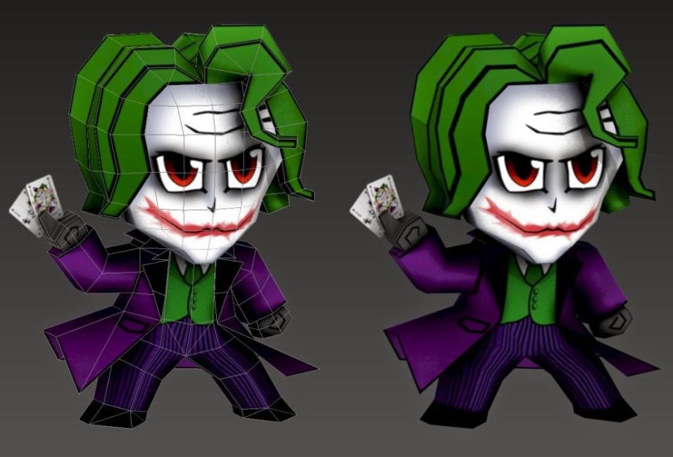 Джокер (Бэтмен) paper model