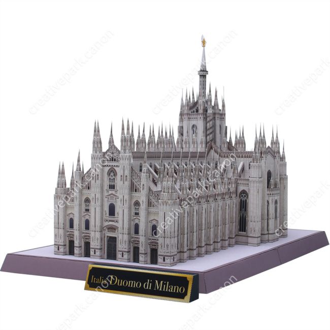 Италия Миланский собор paper model