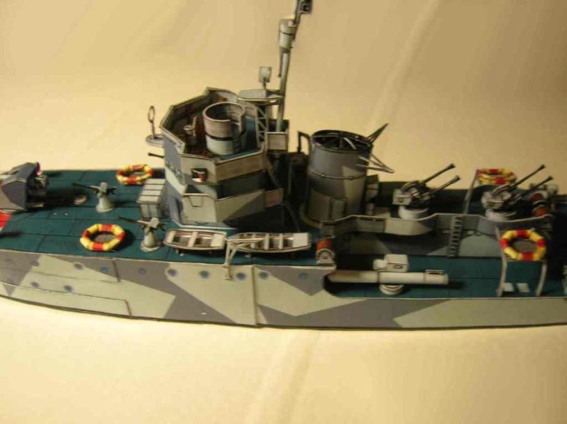 Корвет Ape (1943) paper model
