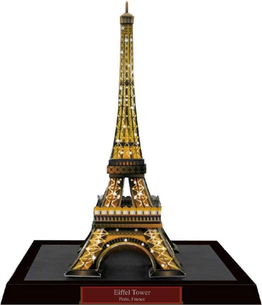 Эйфелева башня, Франция (ночной вид) paper model
