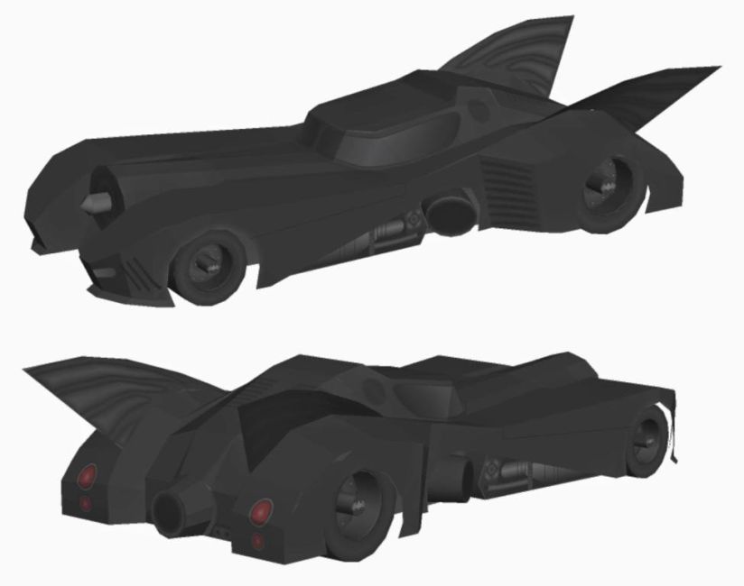 Бэтмобиль (Бэтмен) paper model