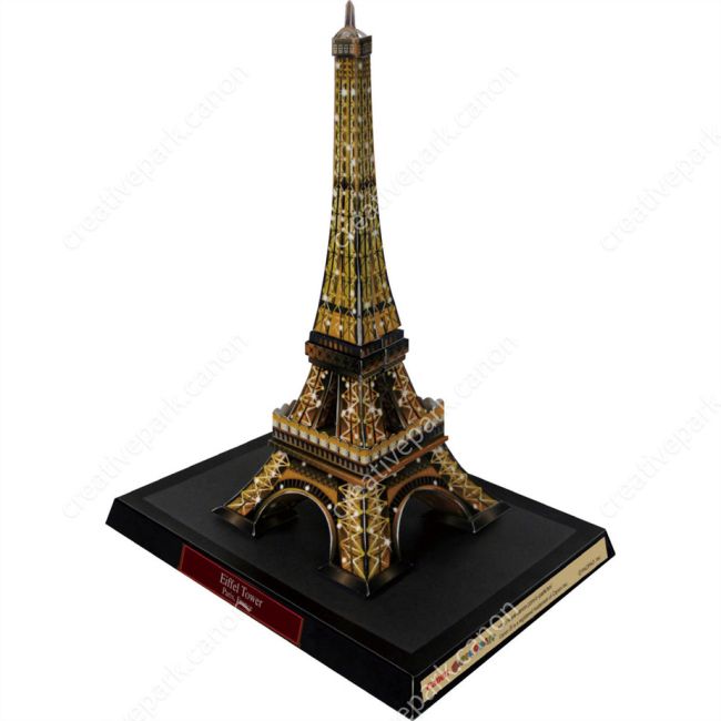 Эйфелева башня ночью, Франция paper model