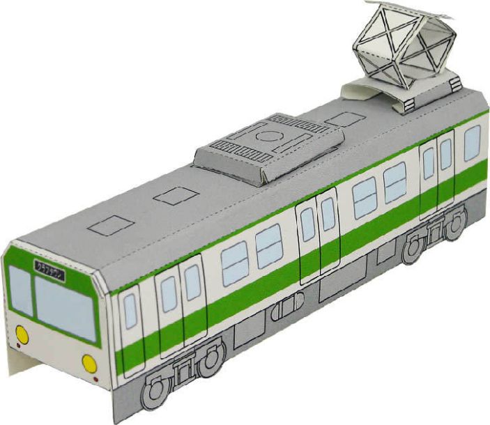 Поезд - Локомотив paper model