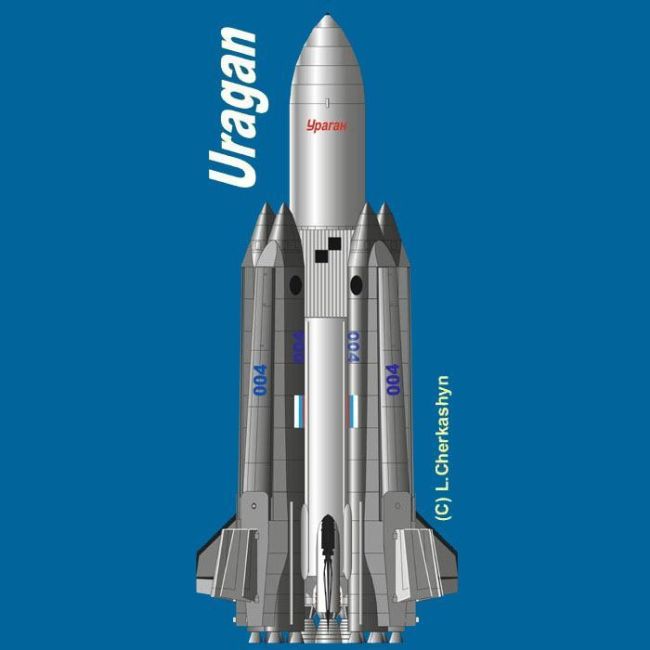 Ракета-носитель Ураган paper model