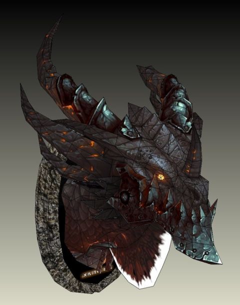 Дракон Смертокрыл (World of Warcraft) paper model