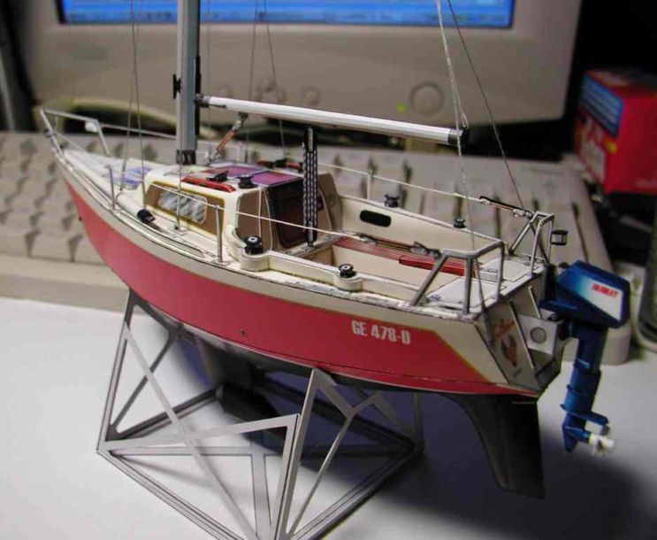 Яхта Via Cosi [1:40] paper model