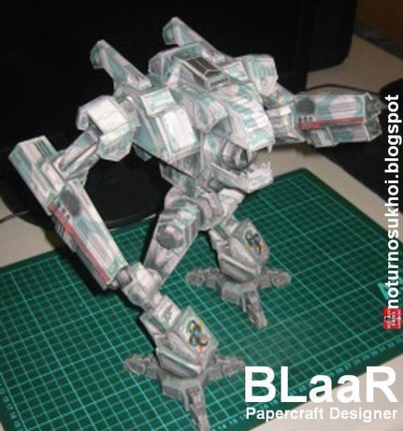 Робот Wildcat (MechWarrior) paper model
