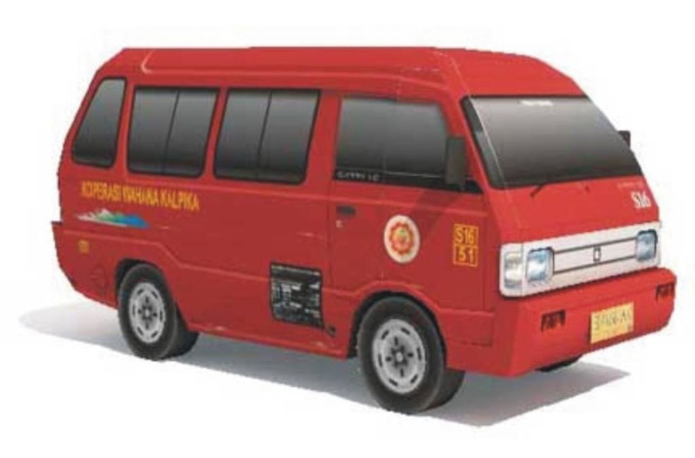 Автомобиль Suzuki Carry 1.0 paper model