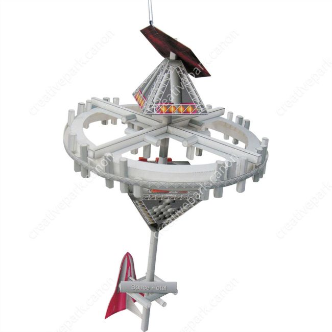 Космический отель paper model