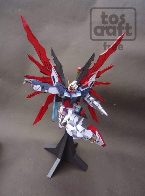 Робот ZGMF-X42S Destiny Gundam (Gundam) paper model