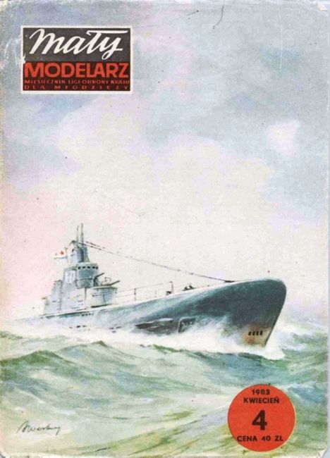 Maly Modelarz - 4/1983 - Подводная лодка К-21 magazine