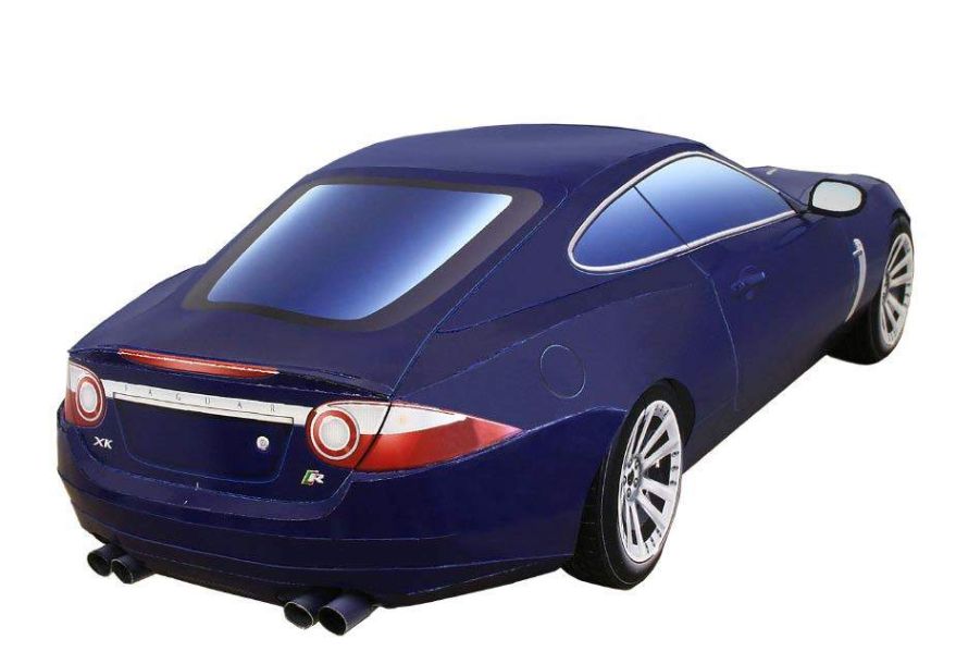 Автомобиль Jaguar XKR paper model