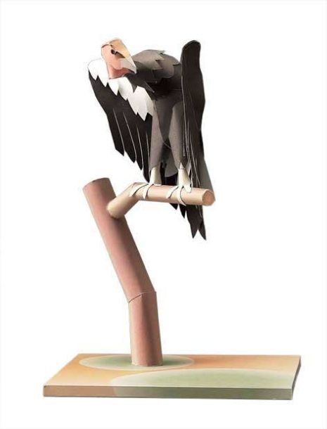 Калифорнийский кондор paper model