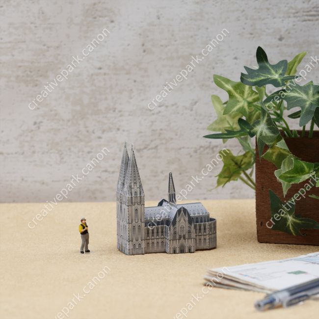 Кёльнский собор, Германия Мини-версия paper model