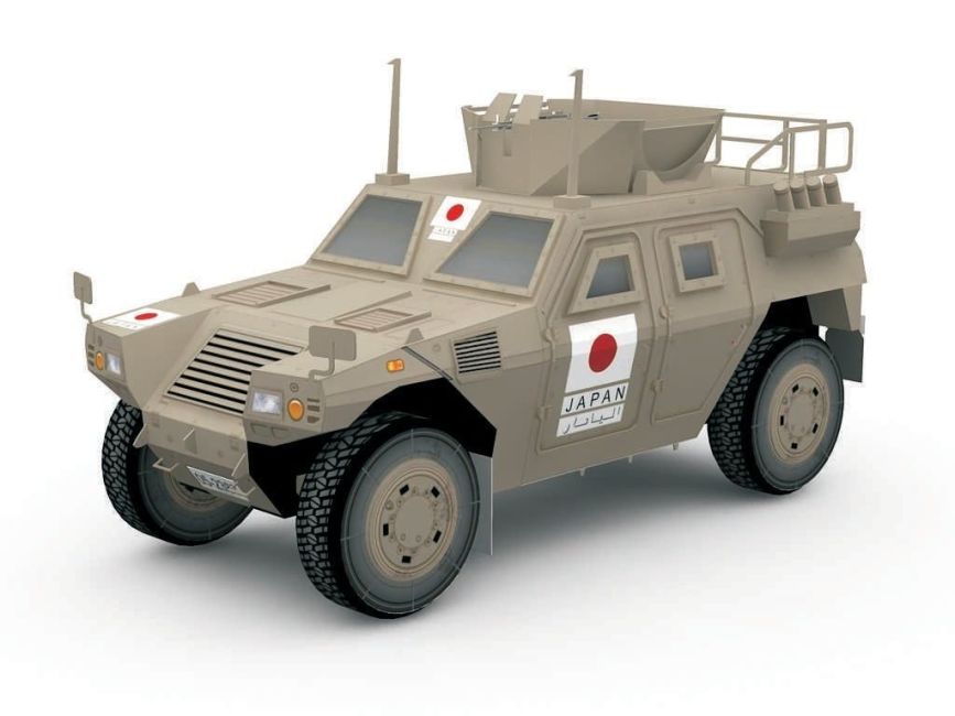 Вездеход Komatsu LAV paper model